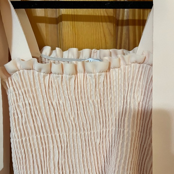 ASOS DESIGN shirred bunny tie prom midi dress - Picture 9 of 12